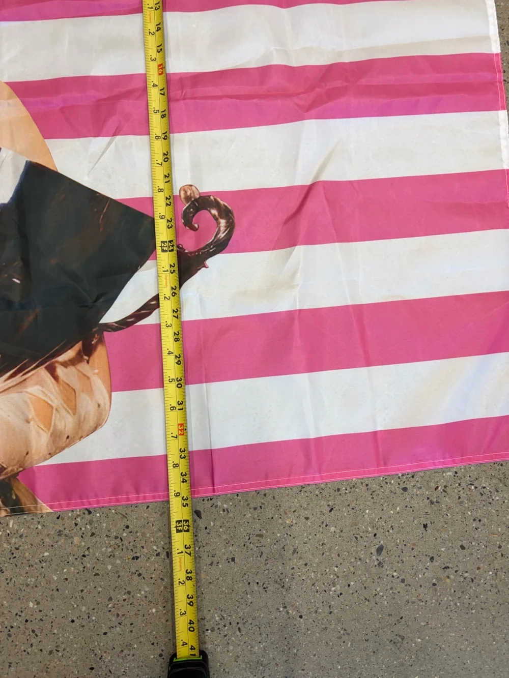 Pink American Flag Chappell Roan Party Banner with Pageant Graphic